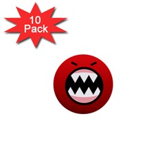 Funny Angry 1  Mini Buttons (10 Pack)  by Sapixe