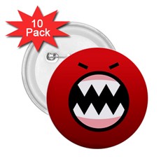 Funny Angry 2 25  Buttons (10 Pack)  by Sapixe