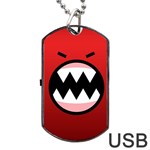 Funny Angry Dog Tag USB Flash (One Side) Front