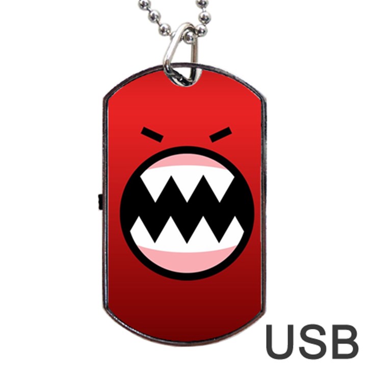 Funny Angry Dog Tag USB Flash (One Side)