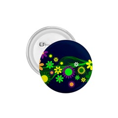 Flower Power Flowers Ornament 1 75  Buttons by Sapixe