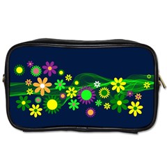 Flower Power Flowers Ornament Toiletries Bags 2-side