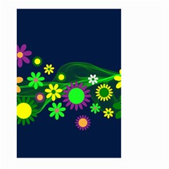 Flower Power Flowers Ornament Large Garden Flag (two Sides) by Sapixe