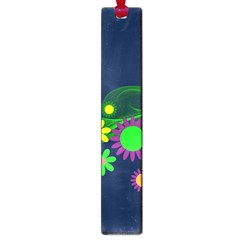 Flower Power Flowers Ornament Large Book Marks by Sapixe