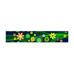 Flower Power Flowers Ornament Flano Scarf (mini) by Sapixe