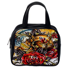 Flower Art Traditional Classic Handbags (one Side) by Sapixe