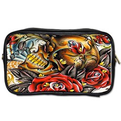 Flower Art Traditional Toiletries Bags