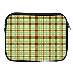 Geometric Tartan Pattern Square Apple Ipad 2/3/4 Zipper Cases by Sapixe