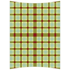 Geometric Tartan Pattern Square Back Support Cushion