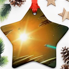 Future City Star Ornament (two Sides) by Sapixe