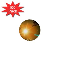 Future City 1  Mini Buttons (100 Pack)  by Sapixe