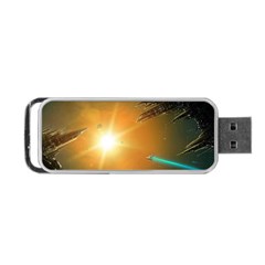 Future City Portable Usb Flash (two Sides) by Sapixe