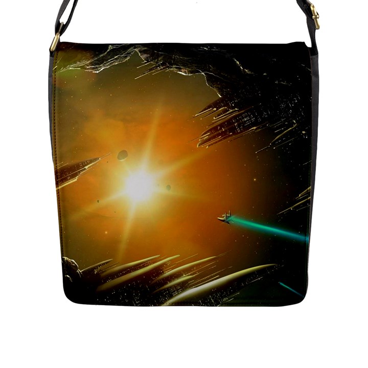 Future City Flap Messenger Bag (L) 