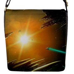 Future City Flap Messenger Bag (s) by Sapixe