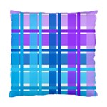 Gingham Pattern Blue Purple Shades Standard Cushion Case (One Side) Front