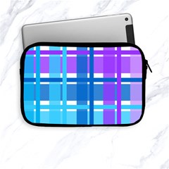 Gingham Pattern Blue Purple Shades Apple Ipad Mini Zipper Cases by Sapixe