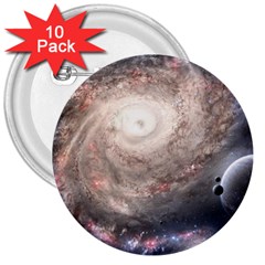 Galaxy Star Planet 3  Buttons (10 Pack)  by Sapixe