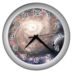 Galaxy Star Planet Wall Clocks (silver) 