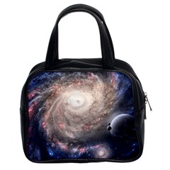 Galaxy Star Planet Classic Handbags (2 Sides) by Sapixe