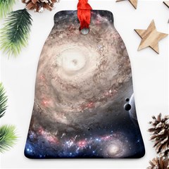 Galaxy Star Planet Bell Ornament (two Sides) by Sapixe