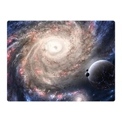 Galaxy Star Planet Double Sided Flano Blanket (mini)  by Sapixe