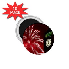 Fireworks Explode Behind The Houses Of Parliament And Big Ben On The River Thames During New Year’s 1 75  Magnets (10 Pack)  by Sapixe