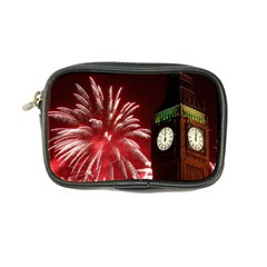 Fireworks Explode Behind The Houses Of Parliament And Big Ben On The River Thames During New Year’s Coin Purse