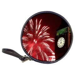 Fireworks Explode Behind The Houses Of Parliament And Big Ben On The River Thames During New Year’s Classic 20-cd Wallets by Sapixe