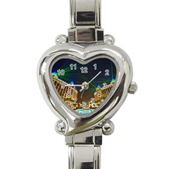 Galaxy Hotel Macau Cotai Laser Beams At Night Heart Italian Charm Watch by Sapixe