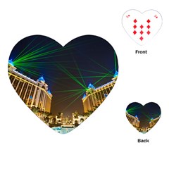 Galaxy Hotel Macau Cotai Laser Beams At Night Playing Cards (heart) 