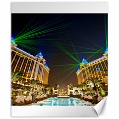 Galaxy Hotel Macau Cotai Laser Beams At Night Canvas 8  X 10  by Sapixe