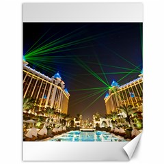 Galaxy Hotel Macau Cotai Laser Beams At Night Canvas 36  X 48   by Sapixe