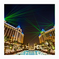 Galaxy Hotel Macau Cotai Laser Beams At Night Medium Glasses Cloth by Sapixe