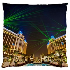 Galaxy Hotel Macau Cotai Laser Beams At Night Standard Flano Cushion Case (two Sides) by Sapixe