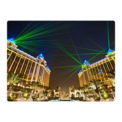 Galaxy Hotel Macau Cotai Laser Beams At Night Double Sided Flano Blanket (mini)  by Sapixe