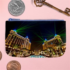 Galaxy Hotel Macau Cotai Laser Beams At Night Large Coin Purse by Sapixe