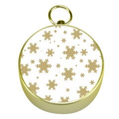 Gold Snow Flakes Snow Flake Pattern Gold Compasses by Sapixe