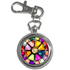 Glass Colorful Stained Glass Key Chain Watches by Sapixe