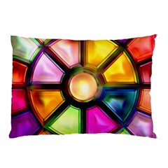 Glass Colorful Stained Glass Pillow Case by Sapixe