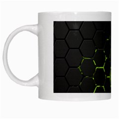 Green Android Honeycomb Gree White Mugs by Sapixe