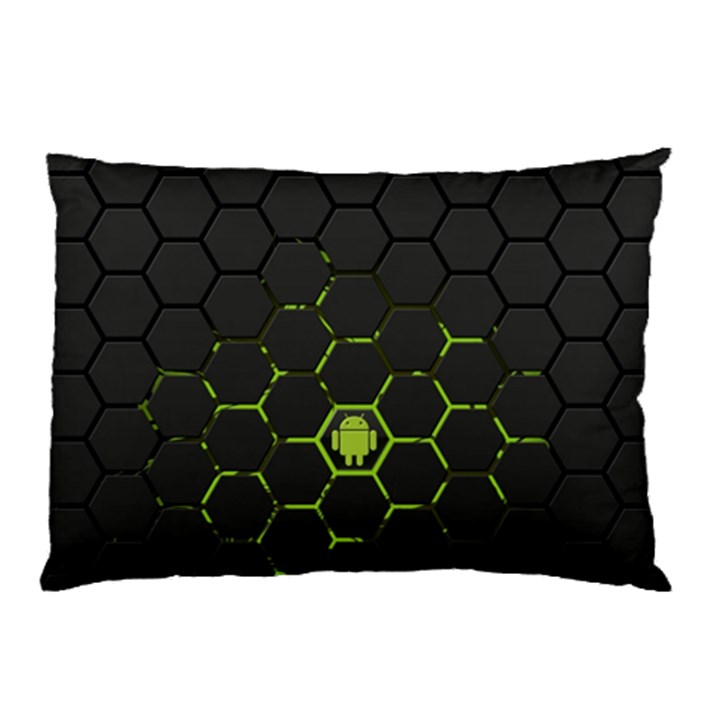 Green Android Honeycomb Gree Pillow Case