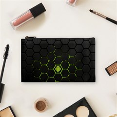 Green Android Honeycomb Gree Cosmetic Bag (small)  by Sapixe