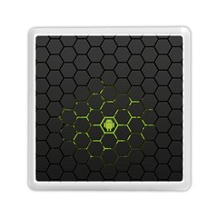 Green Android Honeycomb Gree Memory Card Reader (square)  by Sapixe