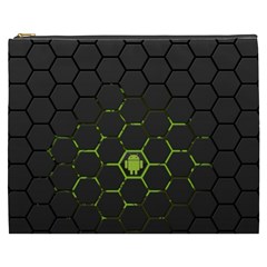 Green Android Honeycomb Gree Cosmetic Bag (xxxl)  by Sapixe