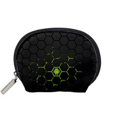 Green Android Honeycomb Gree Accessory Pouches (small) 