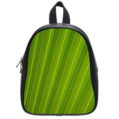 Green Leaf Pattern Plant School Bag (small) by Sapixe