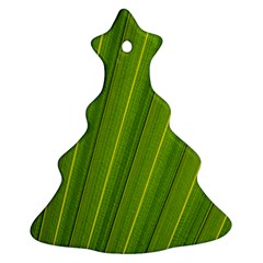 Green Leaf Pattern Plant Christmas Tree Ornament (two Sides) by Sapixe