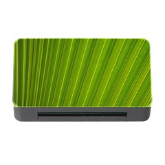 Green Leaf Pattern Plant Memory Card Reader With Cf by Sapixe