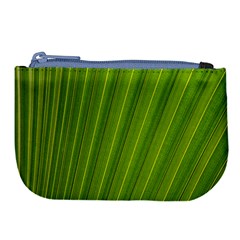 Green Leaf Pattern Plant Large Coin Purse by Sapixe