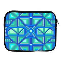 Grid Geometric Pattern Colorful Apple Ipad 2/3/4 Zipper Cases by Sapixe